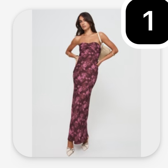 Princess Polly Dresses & Skirts - Princess Polly Dark Floral Maxi Dress